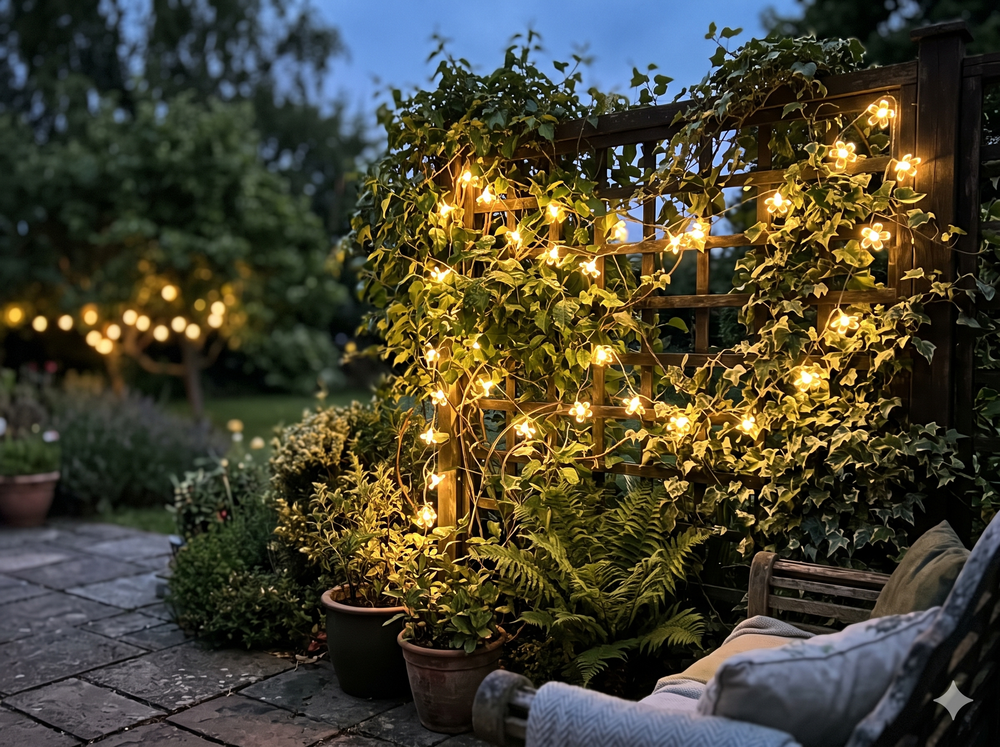 Enchanting Flower-Shaped LED String Lights - Warm White Decor